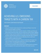 Achieving U.S. emissions targets with a carbon tax